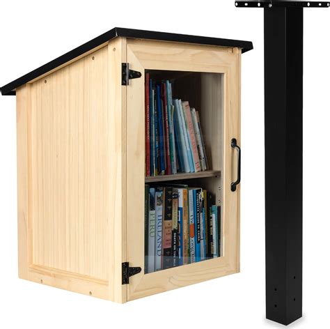 metal outdoor book box|Ilyapa Outdoor Library Book Box .